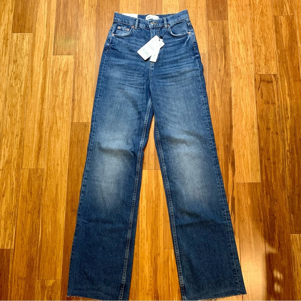 NWT Zara The 90's Full Length Jeans